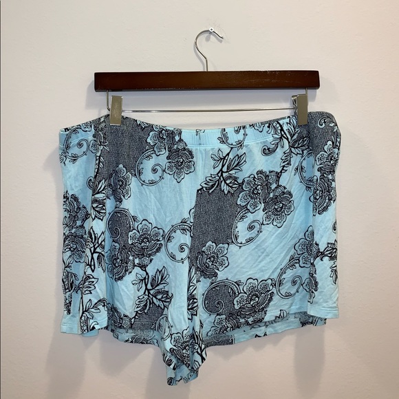 Apt 9 Light Blue & Black PJ shorts size XL - Picture 2 of 8